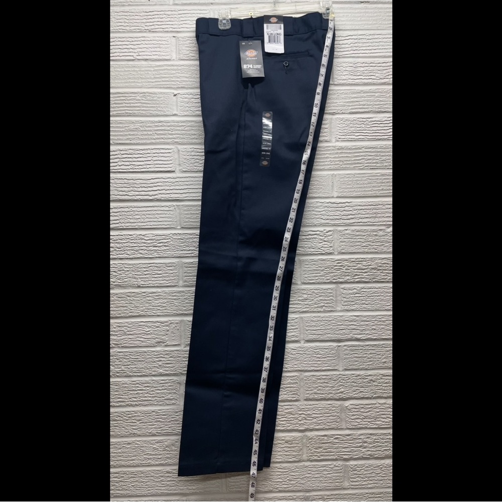 6 Long | Navy Blue | Dickie Women's Original 874 Work Pants | Straight Leg - Picture 4 of 11
